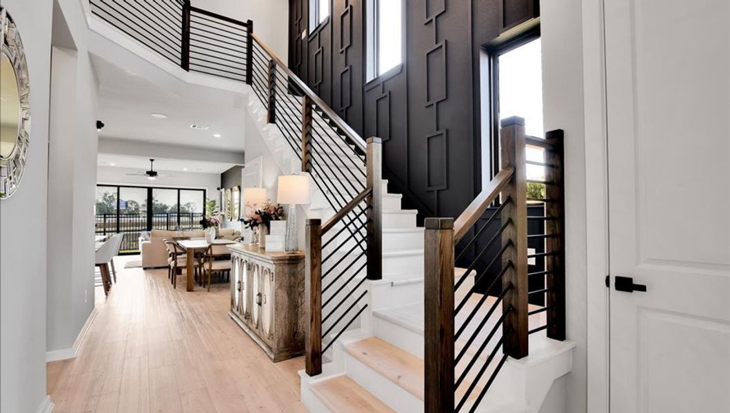 Furnished interior in a model home at Summer Place  35' in Montgomery (Image 49).