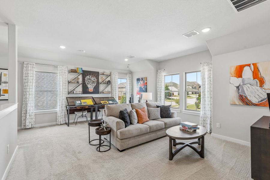Furnished interior in a model home at Ventana in Fort Worth (Image 27).