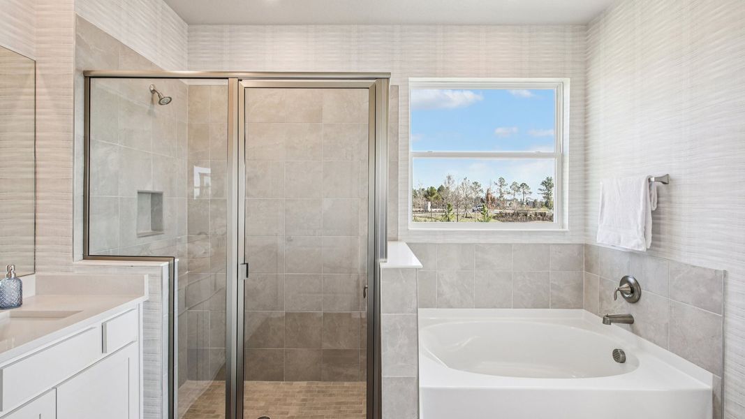 Furnished interior in a model home at Archer at Two Rivers in Zephyrhills (Image 23).