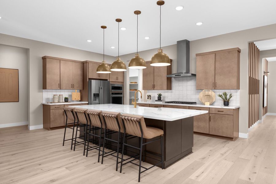 Furnished interior in a model home at Rosewood Heights in San Tan Valley (Image 3).