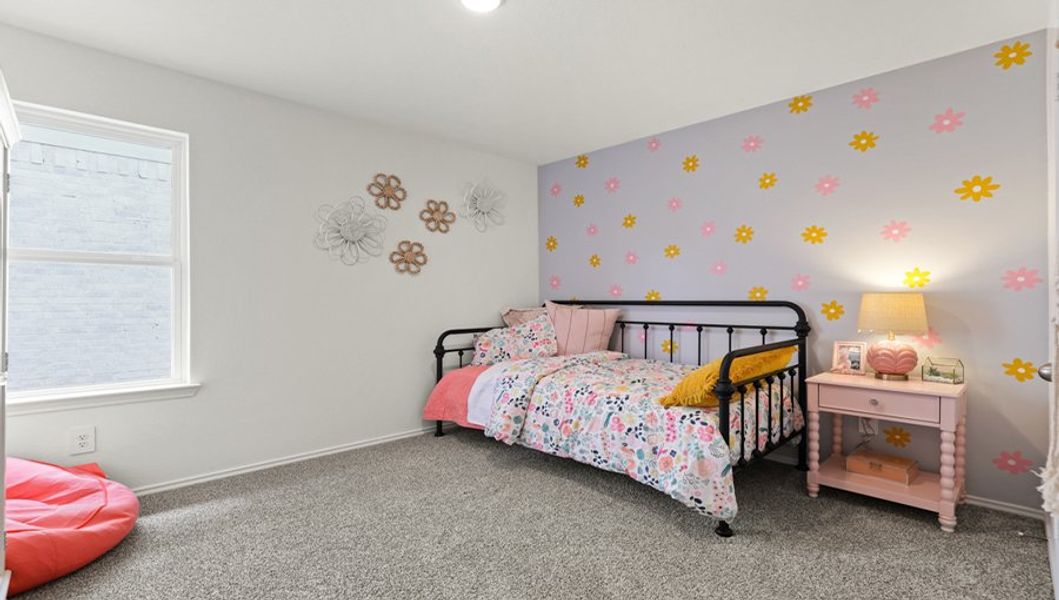 Furnished interior in a model home at Breckenridge Forest in Spring (Image 23).