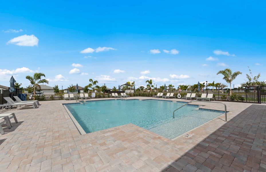 Enjoy Sunny Florida Days at the community amenities at Whispering Lakes, a new home community