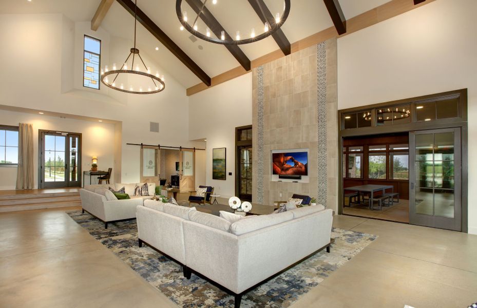 Hangout in the amenity center