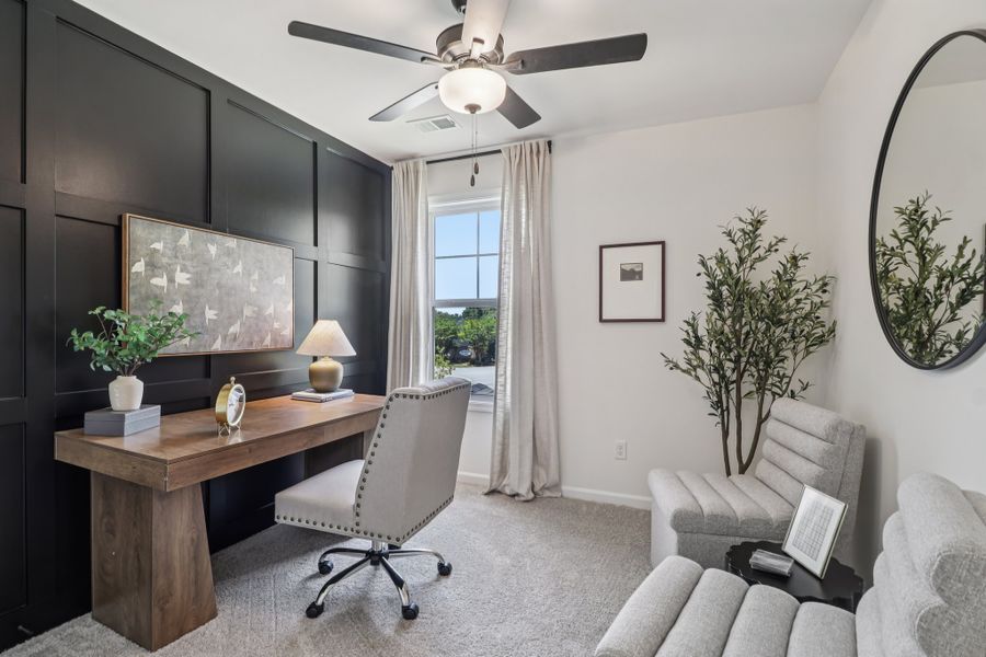 Furnished interior in a model home at Walker’s Trail in Lexington (Image 24).