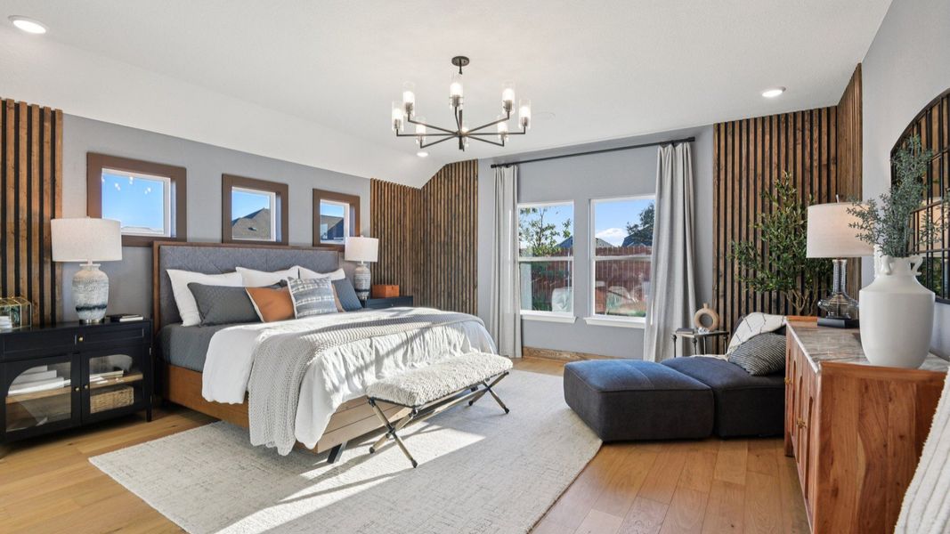 Furnished interior in a model home at Sunflower Ridge in New Braunfels (Image 30).