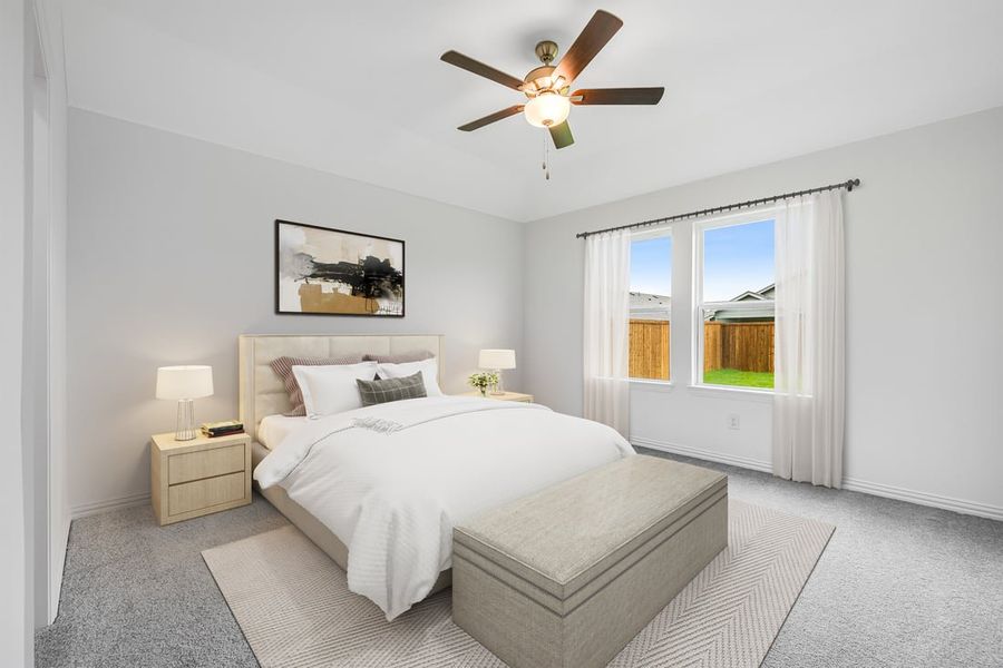 Furnished interior in a model home at River Ridge in Crandall (Image 65).