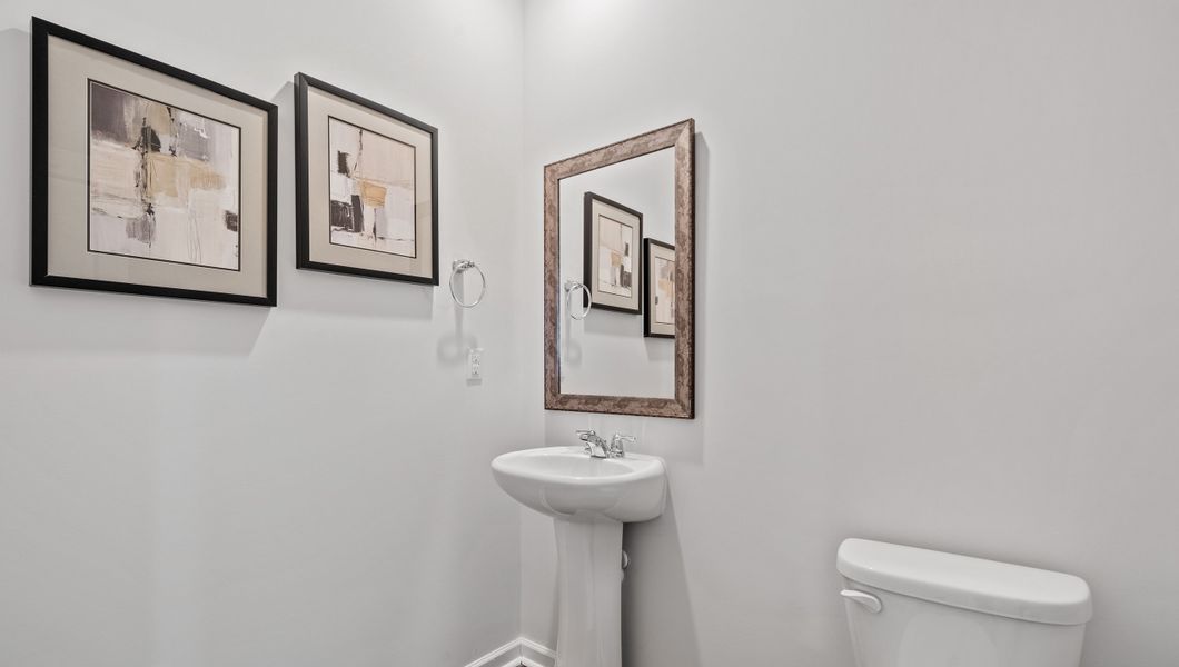 Furnished interior in a model home at Brookside Farms in Greer (Image 10).