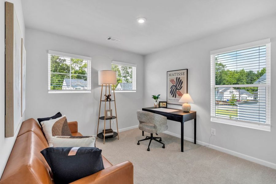Furnished interior in a model home at Sweetlake Grove in Mableton (Image 34).