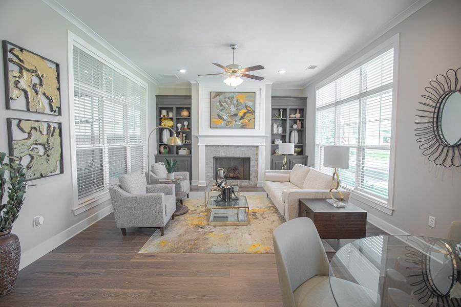 Furnished interior in a model home at Myers Park in Arlington (Image 48).