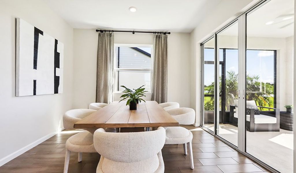 Furnished interior in a model home at Pine Grove Reserve in St. Cloud (Image 24).