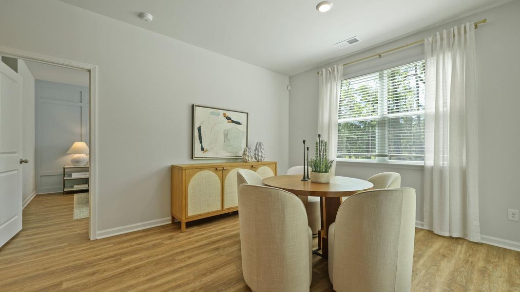 Furnished interior in a model home at Settlement at Salamander in North Charleston (Image 18). Furnished interior in a model home at Settlement at Salamander in North Charleston (Image 18).