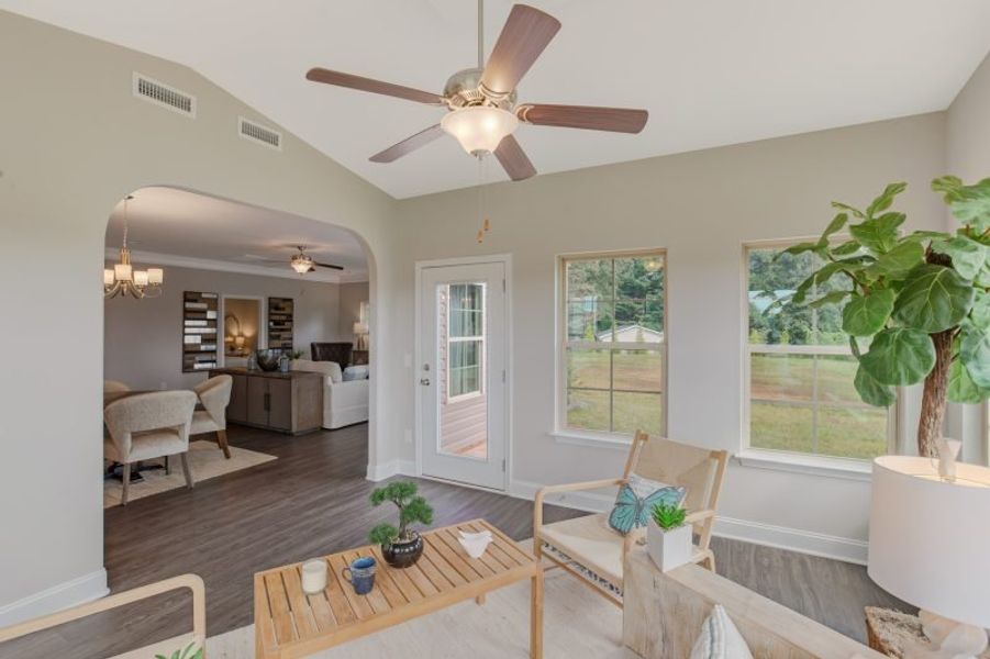 Furnished interior in a model home at Sullivans Reserve in Walkertown (Image 32). Furnished interior in a model home at Sullivans Reserve in Walkertown (Image 32).