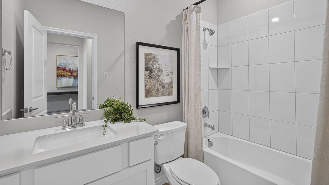 Furnished interior in a model home at Windchime in Celina (Image 30). Furnished interior in a model home at Windchime in Celina (Image 30).