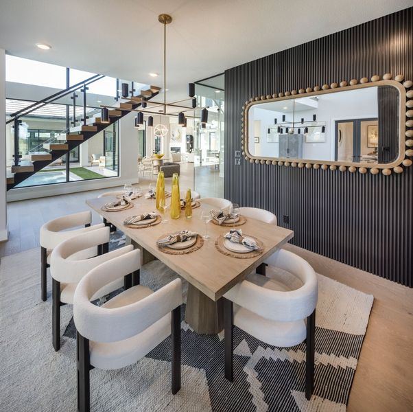 Furnished interior in a model home at Legacy in League City (Image 7).