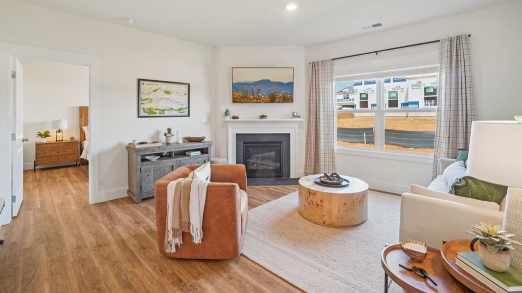 Furnished interior in a model home at Yorkshire in Johnson City (Image 5).