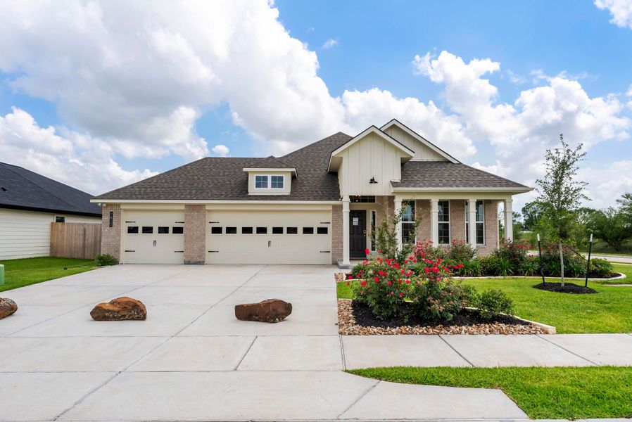 Front exterior of a home in the Pecan Grove community, located in Navasota, TX (Image 1). Front exterior of a home in the Pecan Grove community, located in Navasota, TX (Image 1).