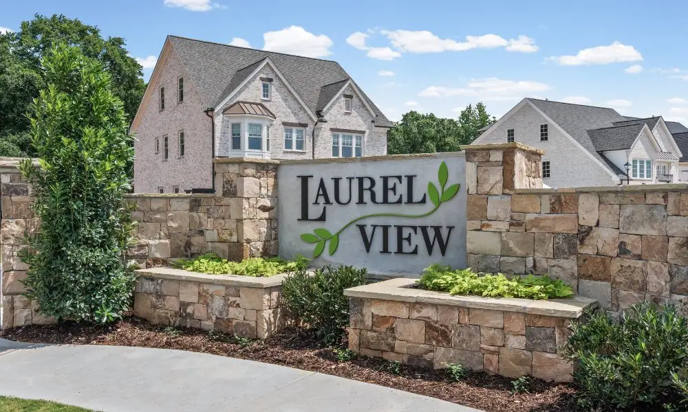 Entrance to the Laurel View community in Suwanee, GA, featuring signage and landscaping (Image 6).