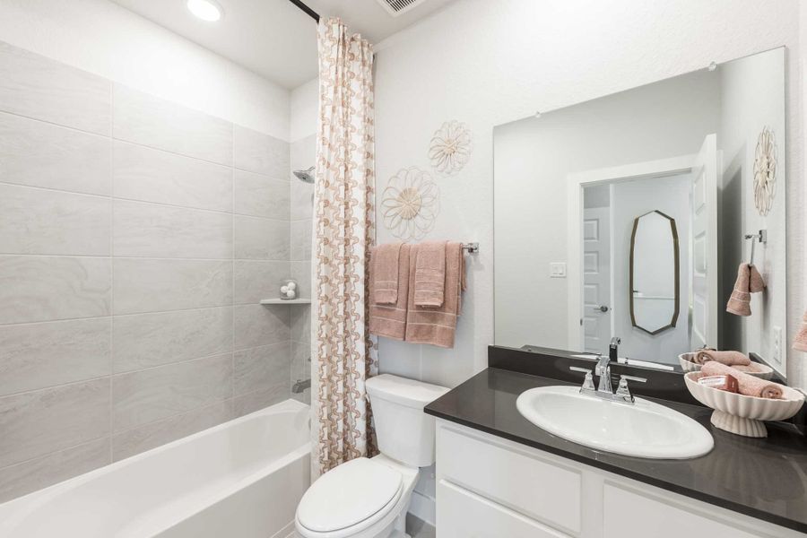 Furnished interior in a model home at Tompkins Reserve in Katy (Image 34). Furnished interior in a model home at Tompkins Reserve in Katy (Image 34).