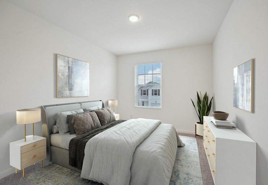 Furnished interior in a model home at The Wilder in Adkins (Image 9).