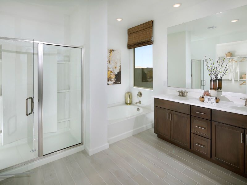 Enjoy the elegance of the primary bathroom.