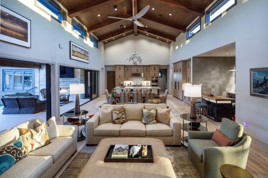 Furnished interior in a model home at Aune Ranch in Copper Canyon (Image 4).