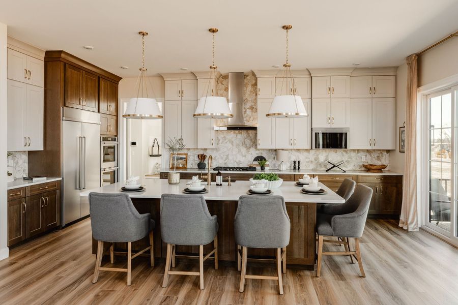 Furnished interior in a model home at Lakestone Cove in Belmont (Image 3).