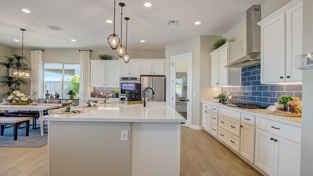 Furnished interior in a model home at Mirada Crossing in Goodyear (Image 13).