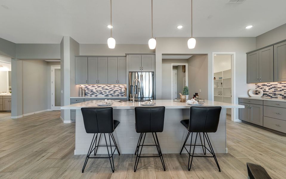 Furnished interior in a model home at Heritage Pointe in Chino Valley (Image 22).