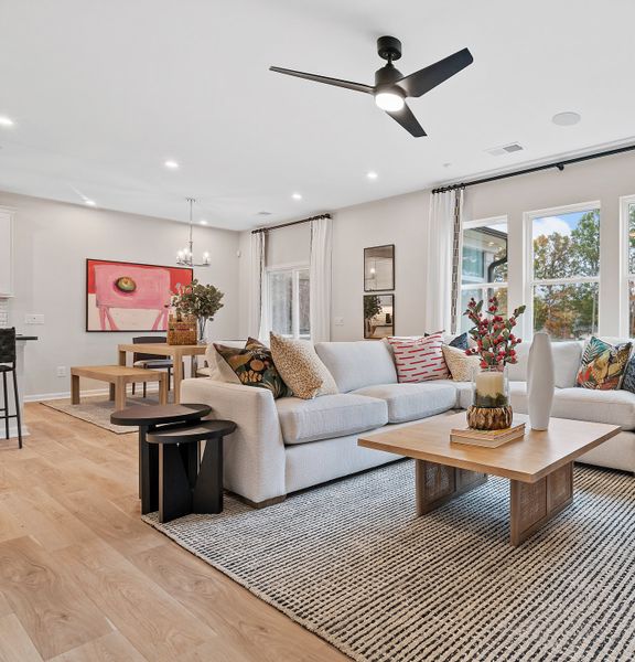 Furnished interior in a model home at Alton Creek in Charlotte (Image 5).