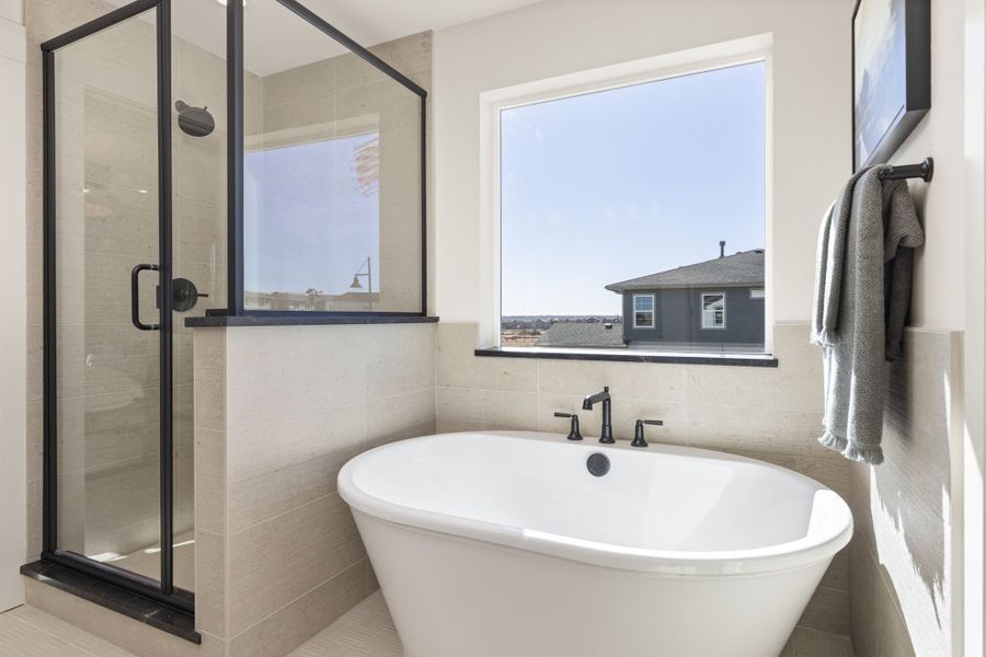 Furnished interior in a model home at Barefoot Lakes in Firestone (Image 40). Furnished interior in a model home at Barefoot Lakes in Firestone (Image 40).