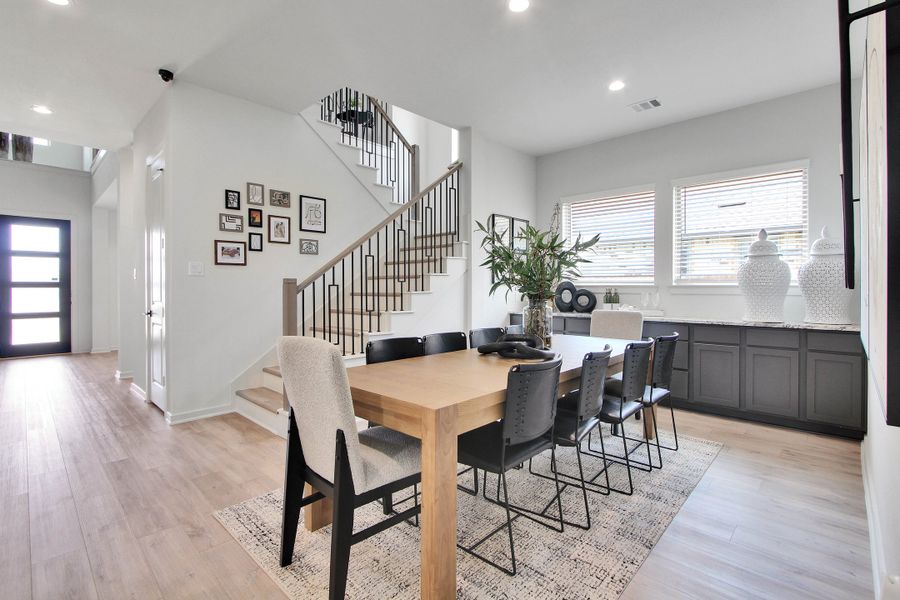 Furnished interior in a model home at Canterra Creek  60' in Iowa Colony (Image 30).