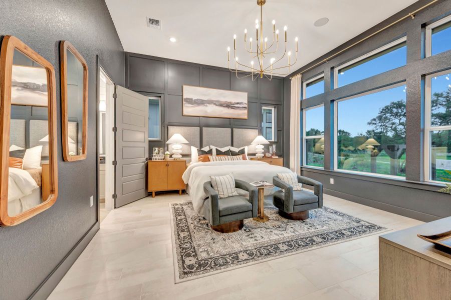Furnished interior in a model home at Kissing Tree – Summit Series in San Marcos (Image 11).