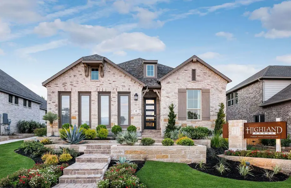Front exterior of a home in the 6 Creeks at Waterridge: 55ft. lots community, located in Kyle, TX (Image 17).