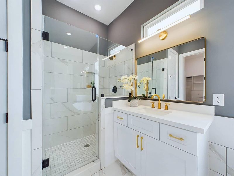 Furnished interior in a model home at Orange Spring Homes in Houston (Image 23).