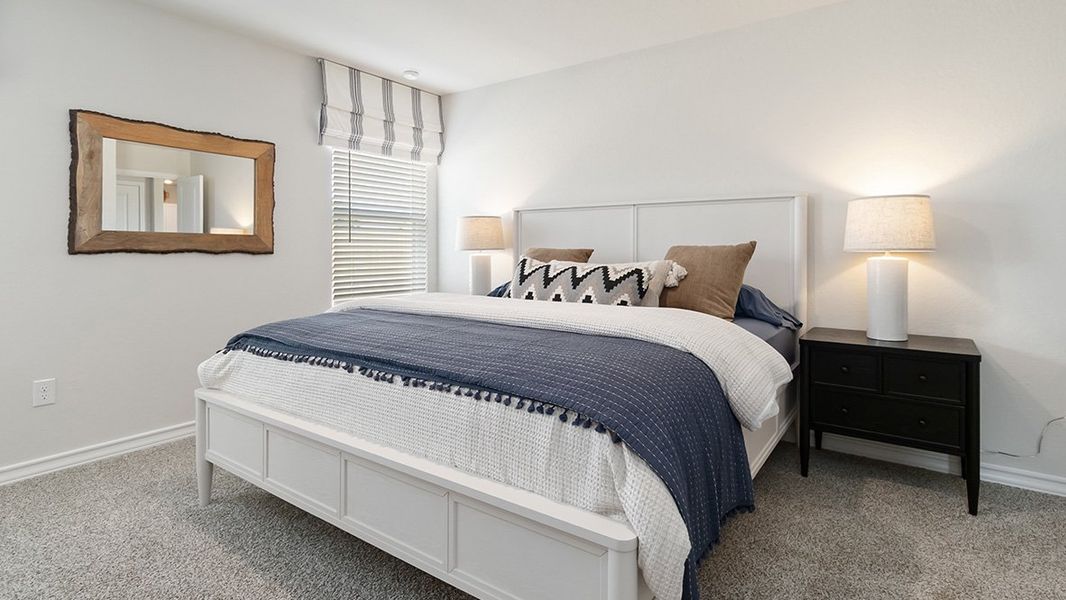 Furnished interior in a model home at High Garden in Comfort (Image 17).