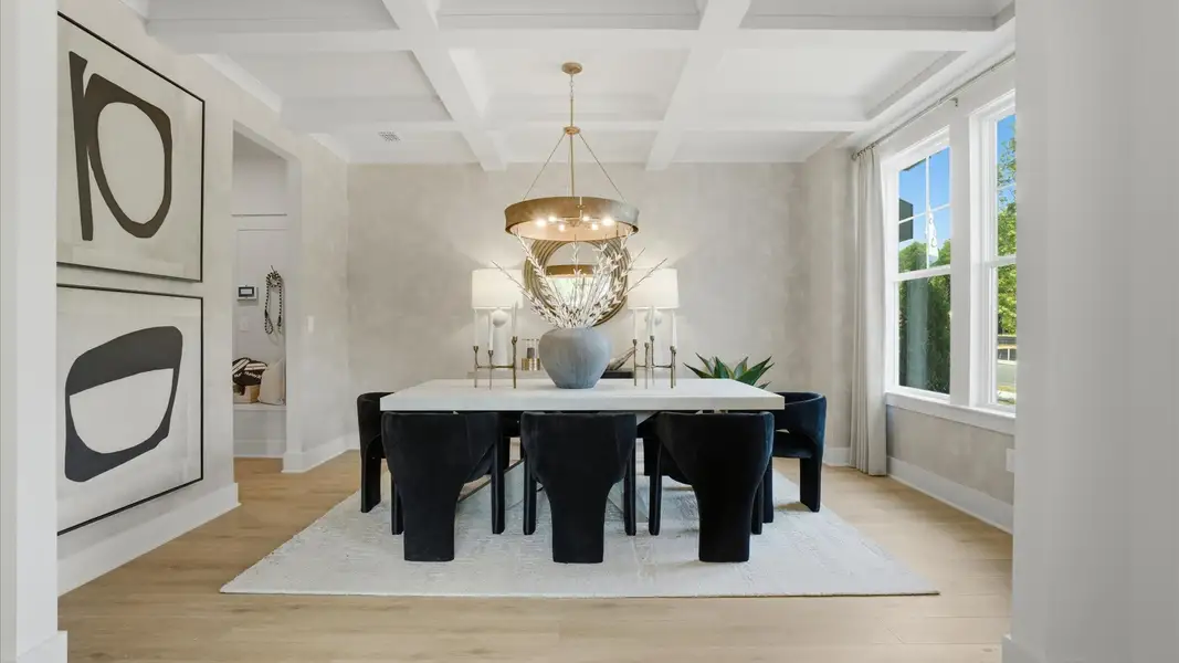 Furnished interior in a model home at Northcroft in Loganville (Image 8).