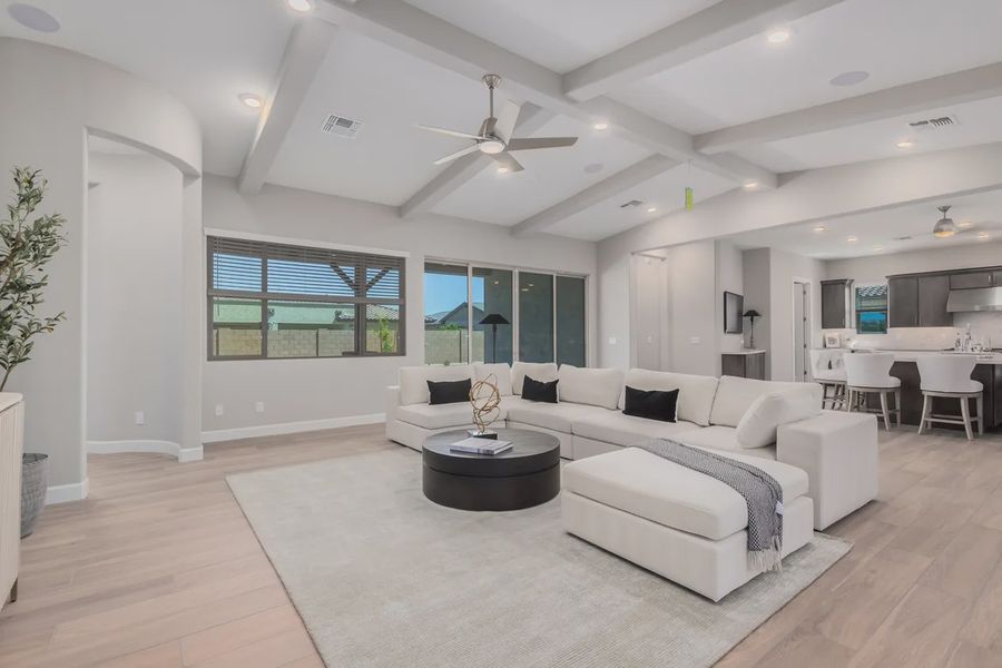 Furnished interior in a model home at Bellero Estates in Queen Creek (Image 29).