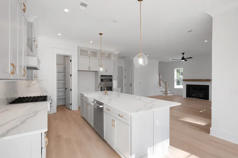 Furnished interior in a model home at Ferryboat Landing in Charleston (Image 8).