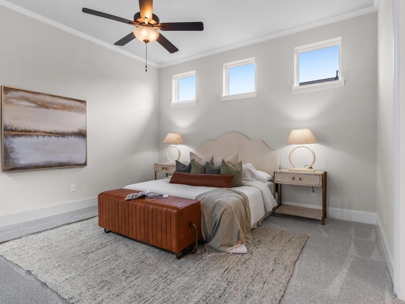 Furnished interior in a model home at The Village at Towne Lake in Woodstock (Image 17).