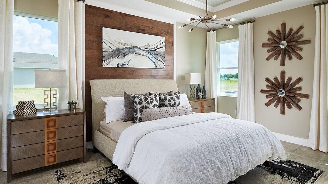 Furnished interior in a model home at Waterset in Apollo Beach (Image 22).