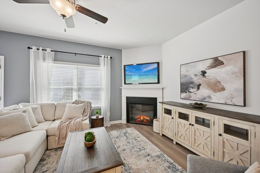 Furnished interior in a model home at Chastain Heights in Woodstock (Image 6).