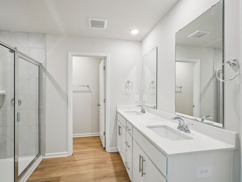 Furnished interior in a model home at Country Lane - Classic Series in Clayton (Image 12).