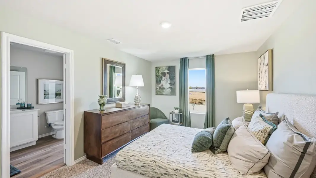 Furnished interior in a model home at Ponder Farms in Ponder (Image 10).