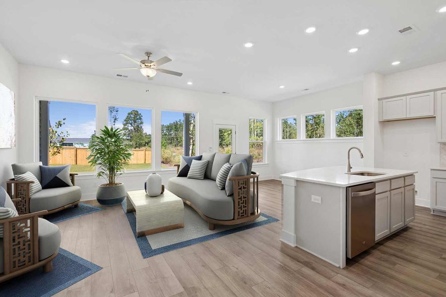 Furnished interior in a model home at Nexton – Midtown – The Garden Collection in Summerville (Image 6).