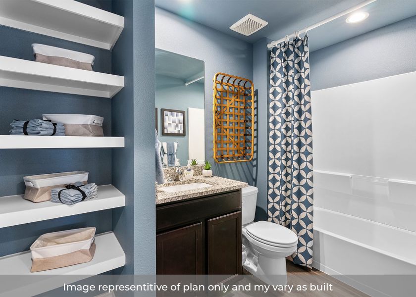 Furnished interior in a model home at Ranch View in Corpus Christi (Image 22).