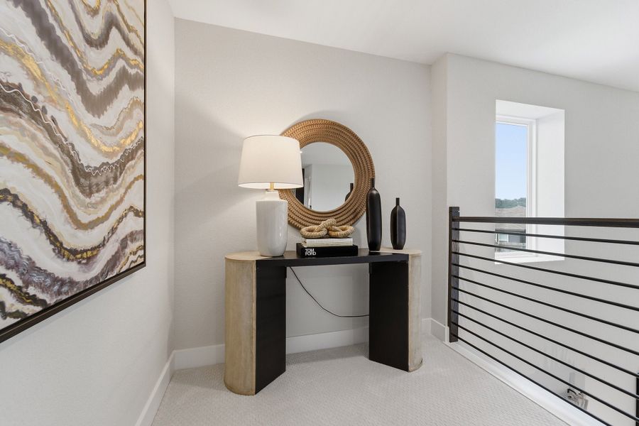 Furnished interior in a model home at Pecan Estates in Crosby (Image 39).