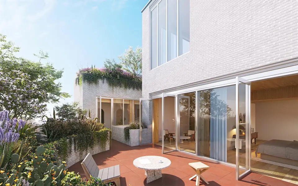 Exterior details of a home in Sixth&Blanco, Austin (Image 4).