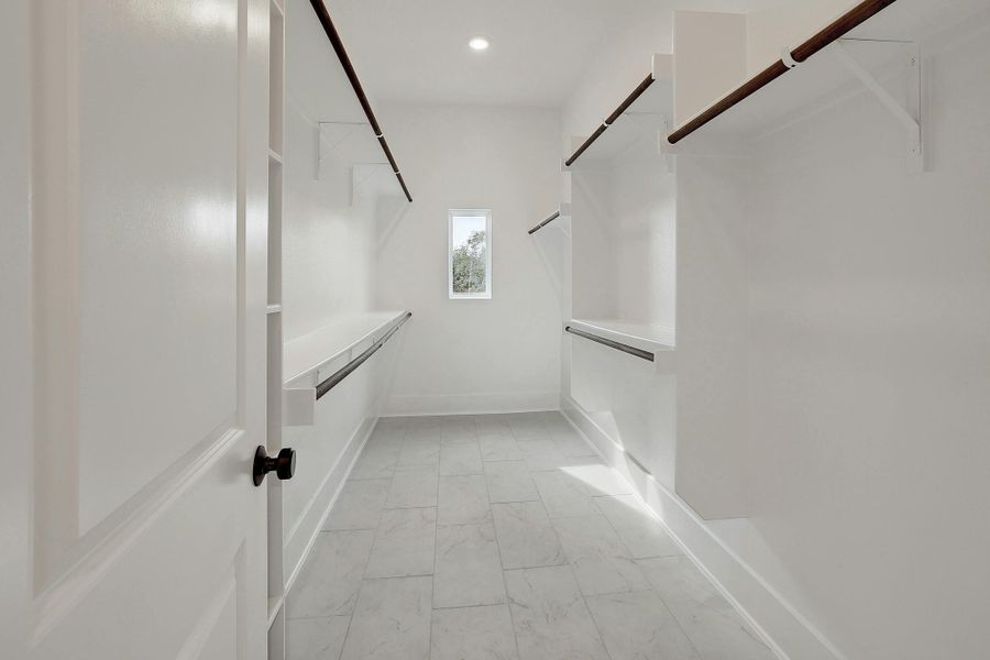 Furnished interior in a model home at Lariat - 60' in Liberty Hill (Image 22).