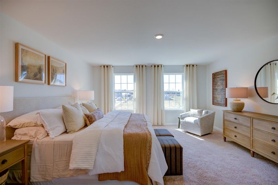 Furnished interior in a model home at Carter Ridge in Greenville (Image 22).