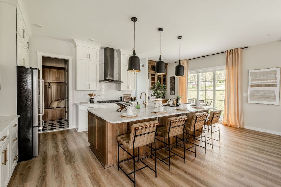 Furnished interior in a model home at Edgewater on Lake Tillery Inland in Norwood (Image 6).